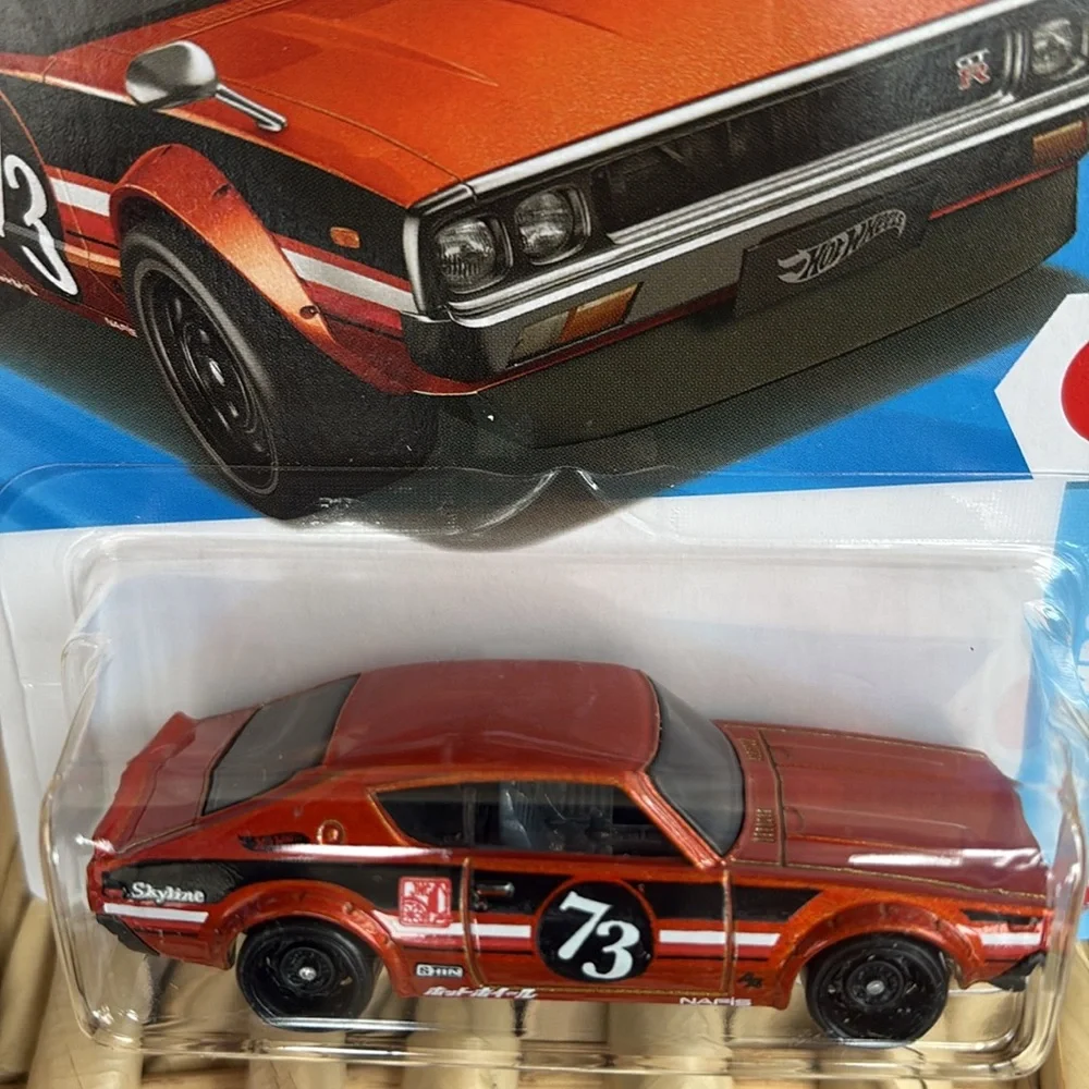 Nissan Skyline 2000 GT-R Orange Sports Car Hot Wheels J Imports JDM Hotwheels